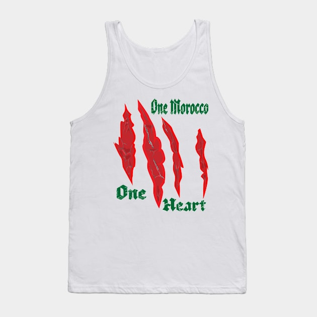 Marocain Proud One Heart One Morocco Tank Top by Mirak-store 